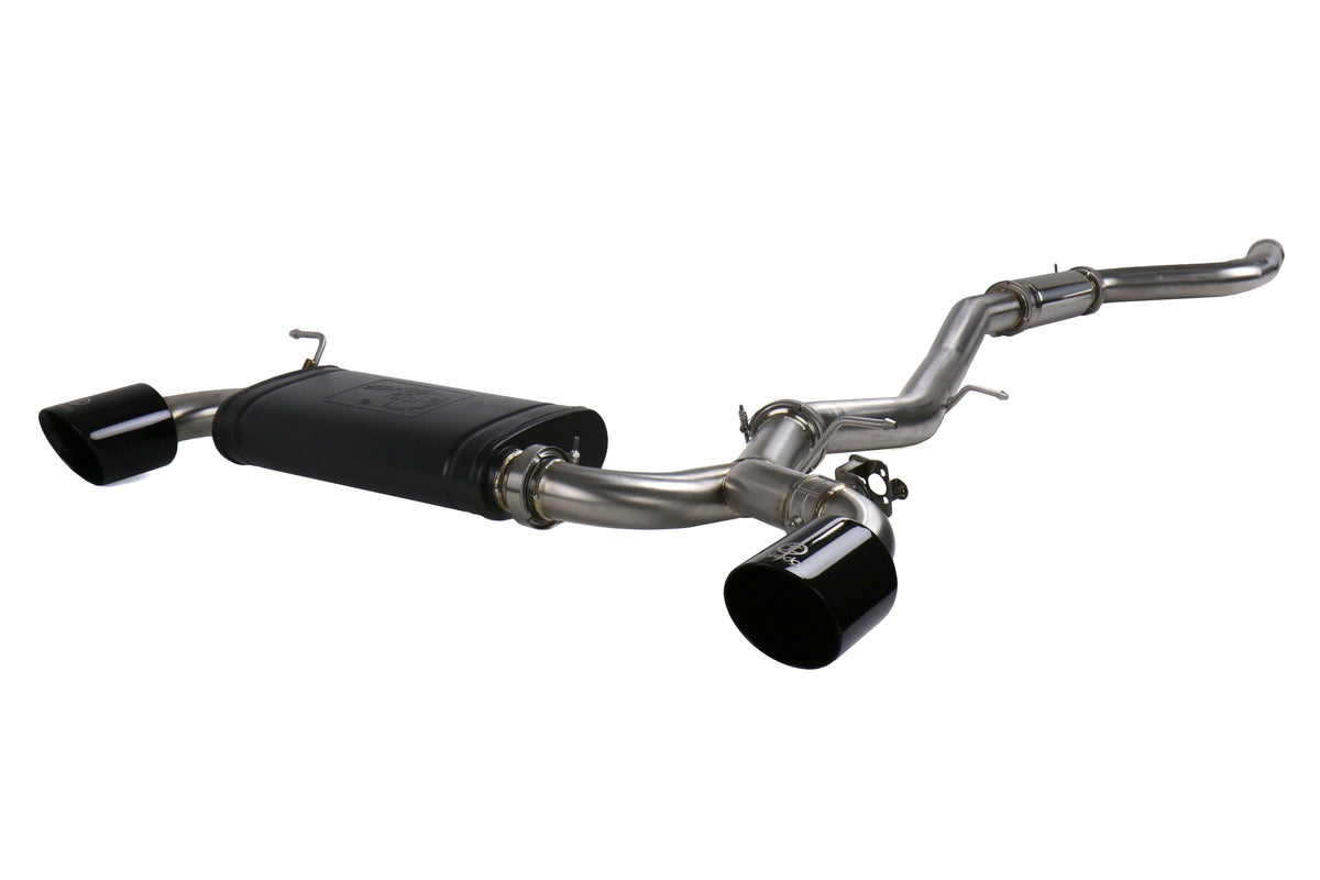 AFE49-36043-B aFe Takeda 3" to 2-1/2" 304 Stainless Steel Catback Exhaust - 2020 Supra-Black,
