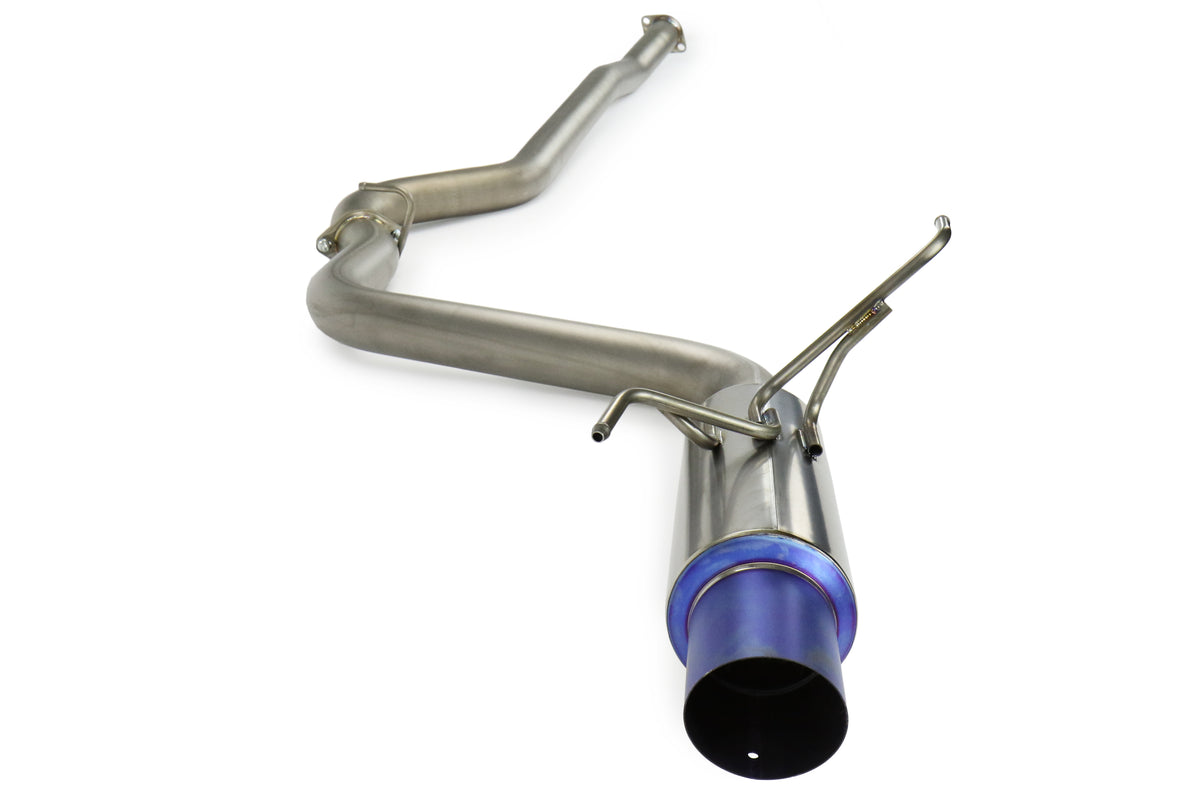 INVHS15SW4TRG Invidia Full Titanium Single Exit Cat Back Exhaust (Burnt Tip) - 2015+ WRX / 2015+ STI,