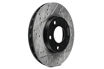 STT127.47036L Stoptech Slotted/Drilled Rotor - Front Left - 2015-2021 Subaru WRX,
