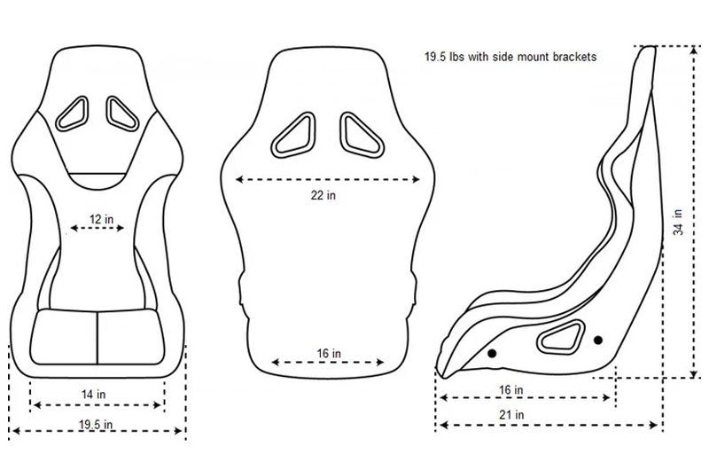 NRGFRP-302-SAKURA NRG Innovations FRP Sakura Japanese Blossom Edition Bucket Seat (Large) - Universal,