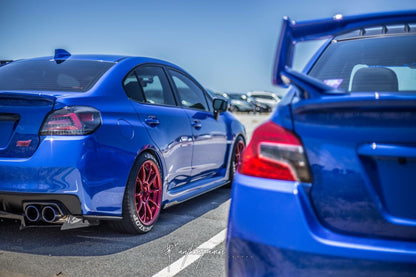 Volk ZE40 Face 2 Hyper Red 18x9.5 +38 5x114.3 (Single Wheel) - 2015-2024 Subaru WRX / 2015-2021 STI / 2019-2024 Forester