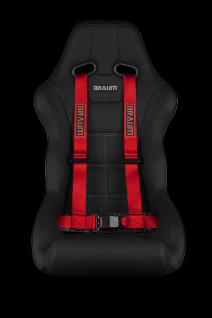 Braum 4 Point 2inch Racing Harness Red - Universal