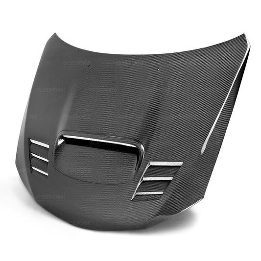 Seibon Carbon Fiber CWII Style Hood - 2008-2014 Subaru WRX / STI
