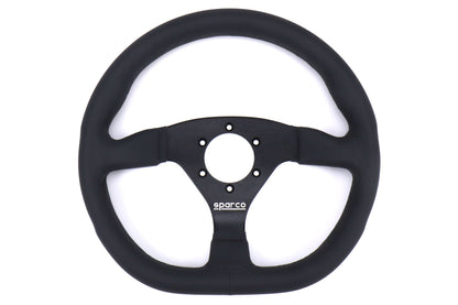 SPR015TRGL1TUV Sparco L360 Black Leather Steering Wheel - Universal,