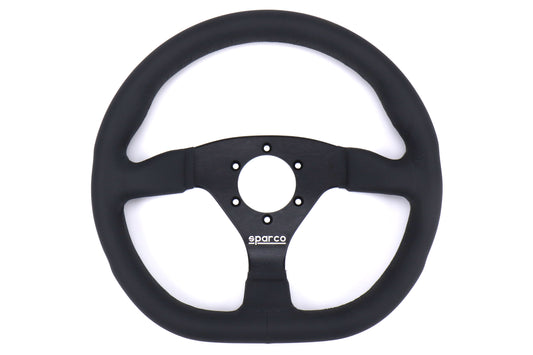 SPR015TRGL1TUV Sparco L360 Black Leather Steering Wheel - Universal,