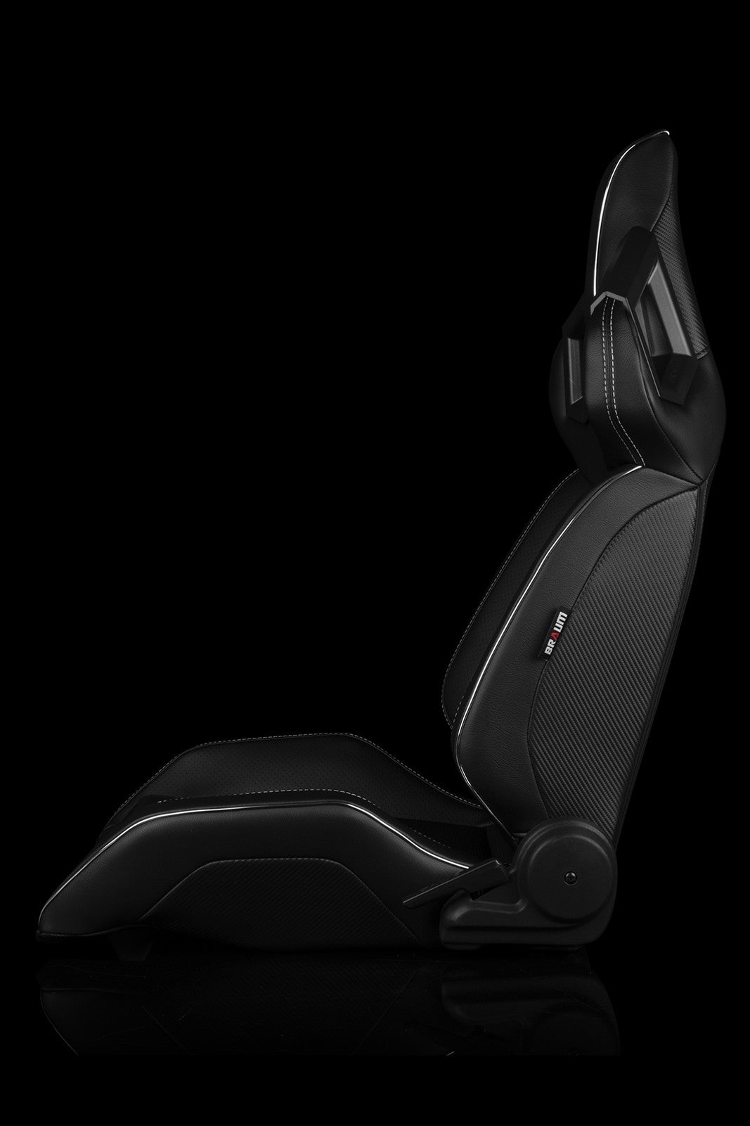 BRMBRR5-BKWW BRAUM ALPHA-X Series Sport Seats - Universal-Black & White,