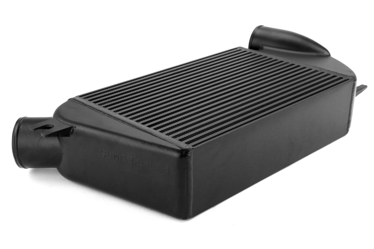 MIMMMTMIC-WRX-15PBK Mishimoto Performance Top Mount Intercooler and Charge Pipe Kit - 2015+ WRX-Polished Pipe, Black Intercooler,