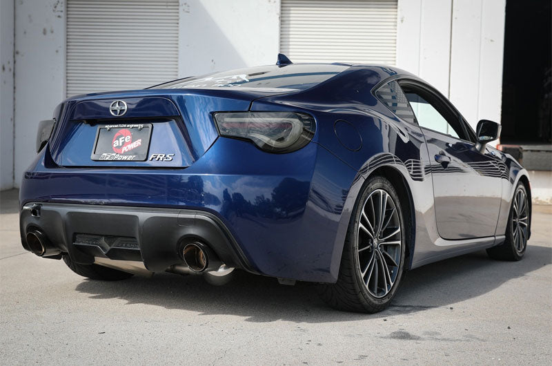 Advanced Flow Engineering Takeda 2-1/2 IN 304 Stainless Steel Cat-Back Exhaust System w/Carbon Fiber Tip H4-2.0L - 2013-2016 Scion FR-S / 2013-2020 Subaru BRZ / 2017-2019 Toyota 86