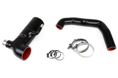 HPS Performance Black Reinforced Silicone Post MAF Air Intake Hose + Sound Tube 2pc Kit - 2013-2016 Scion FR-S / 2013-2020 Subaru BRZ / 2017-2020 Toyota 86