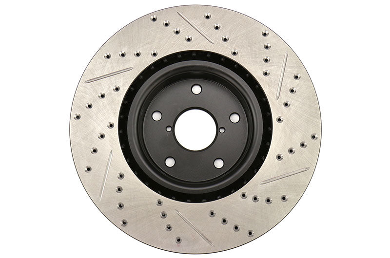 STT127.47022-GRP Stoptech Drilled and Slotted Rotor Pair Front - 2015-2017 Subaru STI,
