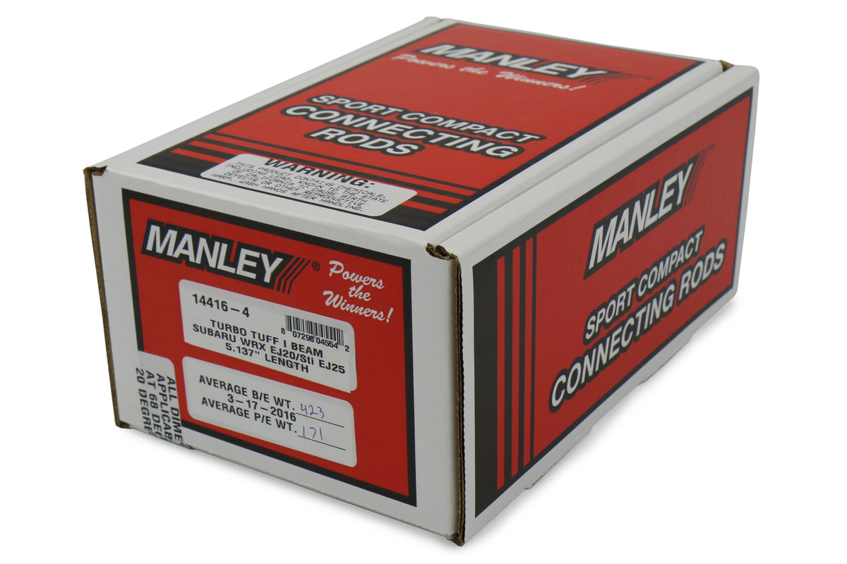 MAN14416-4 Manley Performance Turbo Tuff I-Beam Connecting Rods -,