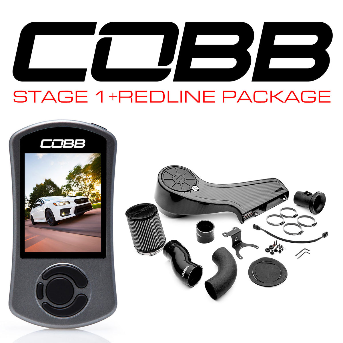 COBB Subaru Stage 1 + Redline Carbon Fiber Power Package  - 2015-2021 Subaru WRX