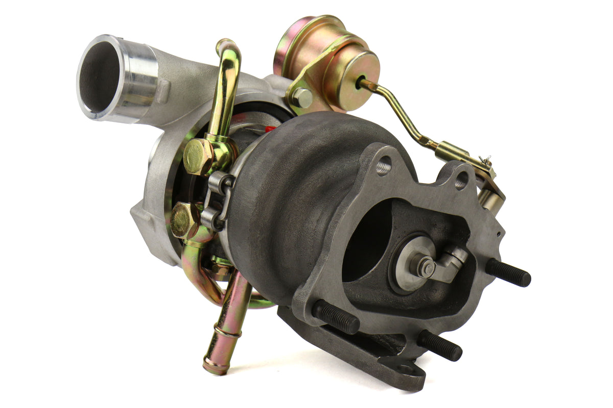 FPT2025050 Forced Performance FP BLUE Turbocharger 58mm 8cm IWG w/ Oil Feed Line - 2002-2007 Subaru WRX / 2004+ Subaru STI,