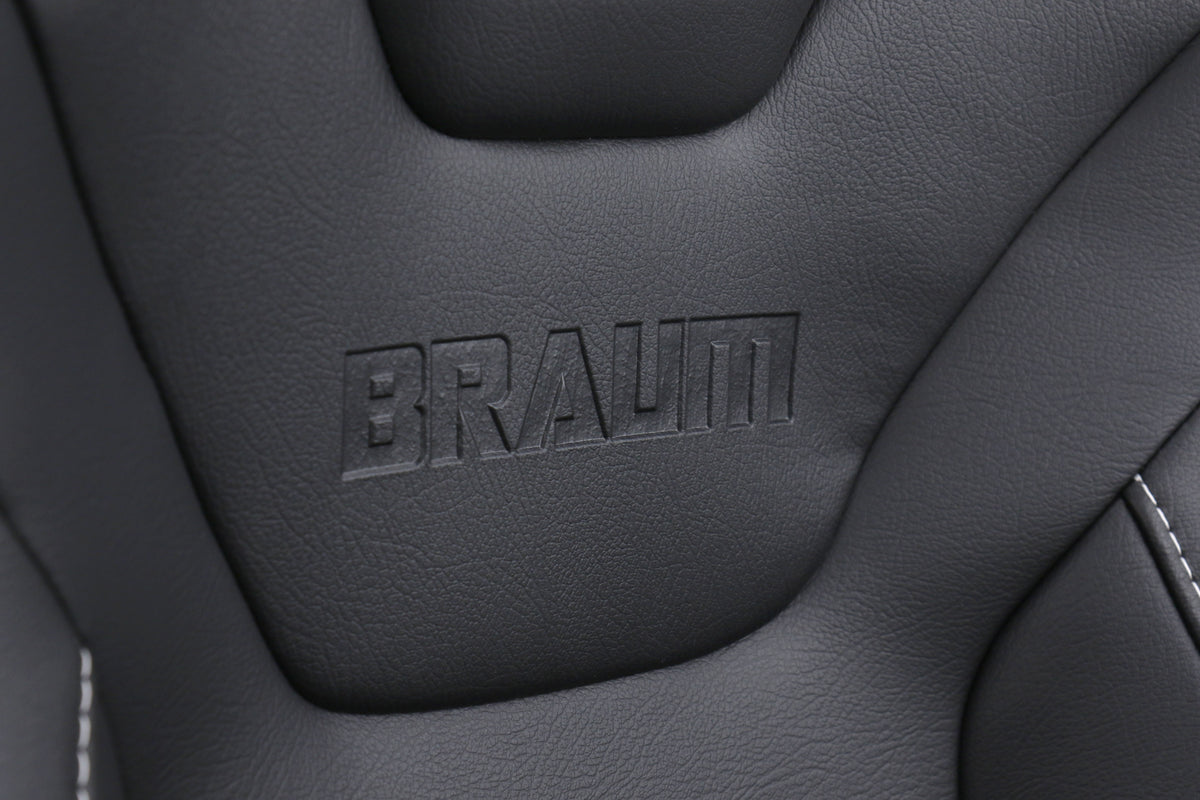 BRMBRR1X-BDDWS Braum Elite-X Series Racing Seats Diamond Edition White Piping Pair - Universal,