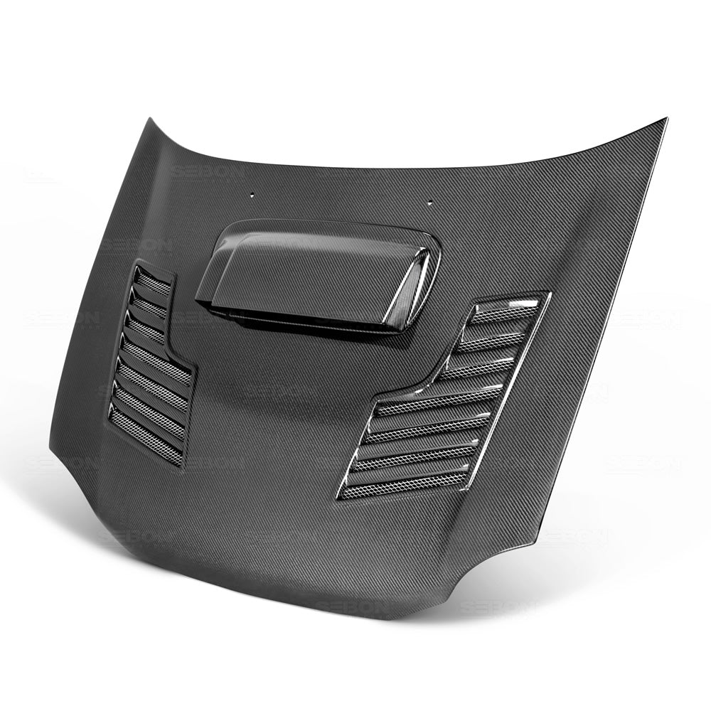 SEIHD0405SBIMP-CWII Seibon Carbon Fiber CWII Style Hood - 2002-2005 Subaru WRX/STI,