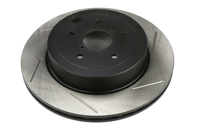 STT126.47030SL Stoptech Slotted Rear Left Rotor Single - 2008-2017 Subaru STI,