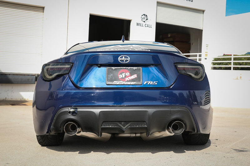 Advanced Flow Engineering Takeda 2-1/2 IN 304 Stainless Steel Cat-Back Exhaust System w/Polished Tip H4-2.0L - 2013-2016 Scion FR-S / 2013-2020 Subaru BRZ / 2017-2019 Toyota 86