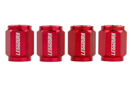 KICWCKIVR Project Kics Leggdura Valve Cap Set - Universal-Red,
