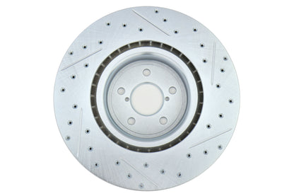 STT227.47019R Stoptech C-Tek Sport Drilled and Slotted Rotor Single Front Right - Subaru STI 2004,