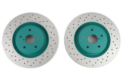 PMUPCRDFF7059S Project Mu Club Racer Front Rotor Pair - 2018-2021 Subaru STI,