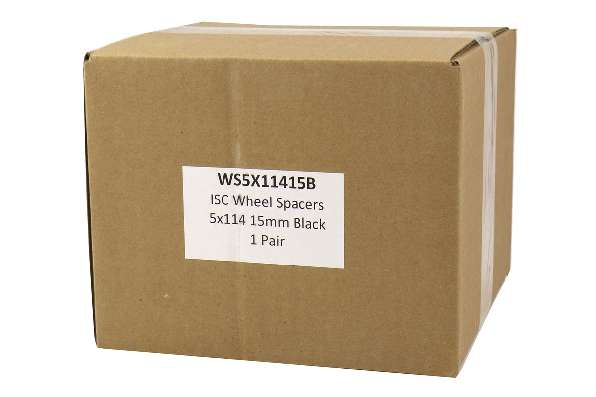 ISCWS5X11415B ISC 5x114 Wheel Spacers (15mm and 25mm) - 2015+ WRX / 2015+ STI-15mm,