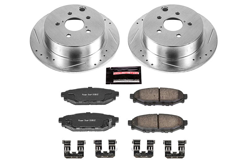 POWK6107 Power Stop Z23 Evolution Sport Brake Upgrade Kit (Rear) - 2014-2018 Subaru Forester / 2013-2020 Crosstrek,
