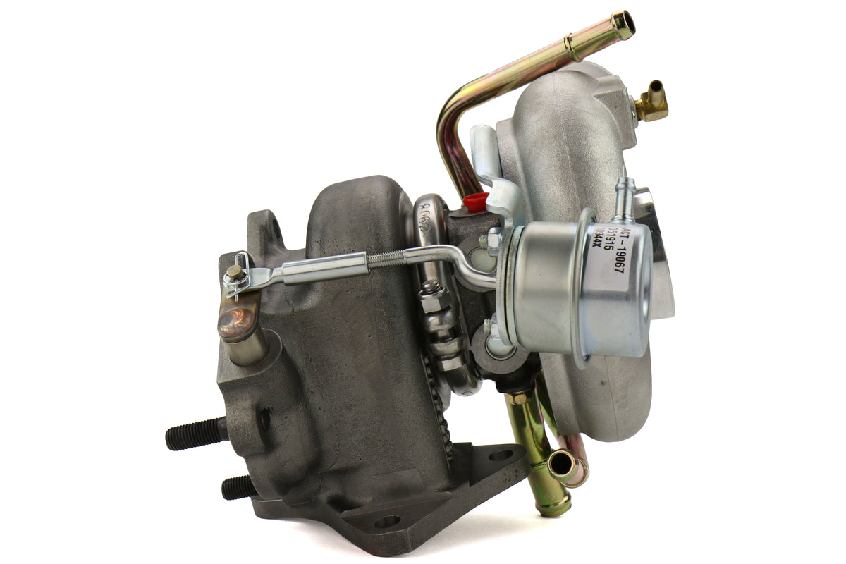 FPT2025090 Forced Performance FP GREEN Turbocharger Subaru STI 60mm 8cm IWG w/ Oil Feed Line - 2002-2007 Subaru WRX / 2004+ Subaru STI,