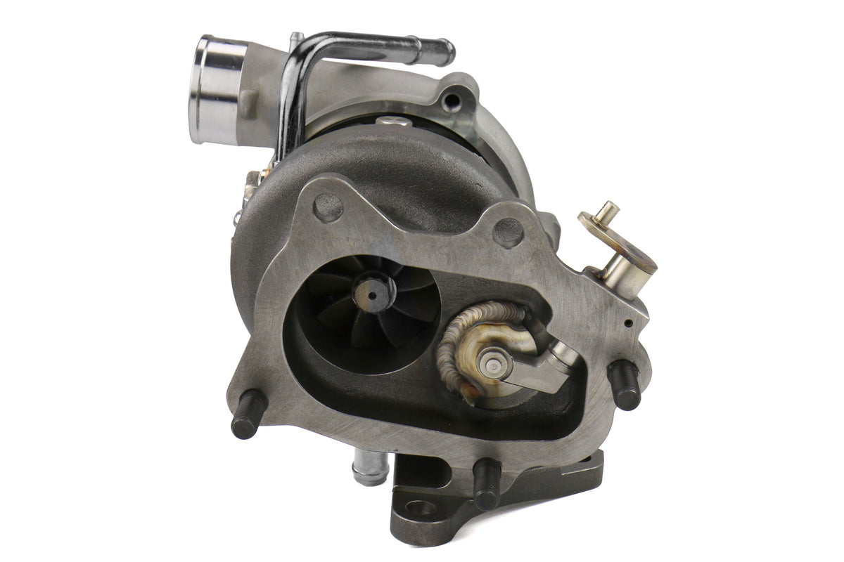 FPT2025054 Forced Performance FP BLUE Turbocharger Subaru STI 58mm 8cm EWG w/ Oil Feed Line - 2002-2007 Subaru WRX / 2004+ Subaru STI,