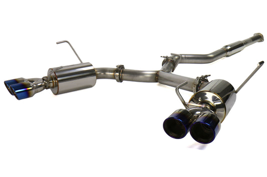 ETS200-30-EXH-014 ETS Catback Exhaust System - 2015+ WRX / STI-Muffled-Add Resonator-Blue Tips,
