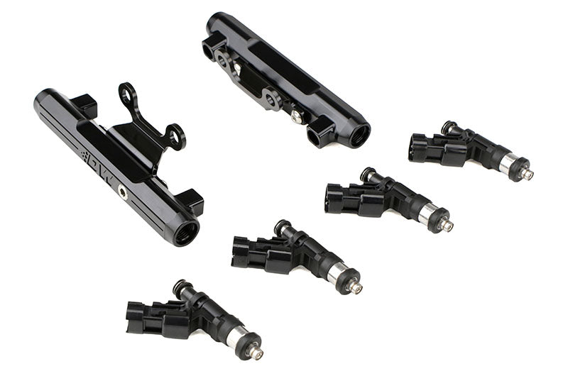 DET6-102-1000 DeatschWerks Fuel Injectors 1000cc w/ Top Feed Fuel Rails,