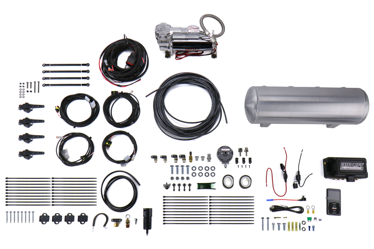 ALK27691 Air Lift 3H (1/4" Air Line, 2.5 Gallon Tank, Viair 444C Compressor) - 2015+ WRX / 2015+ STI,