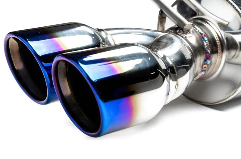 ETS200-60-EXH-008 ETS Cat-Back Exhaust System w/Muffler Non-Resonated Blue Tips - 2022+ Subaru WRX,