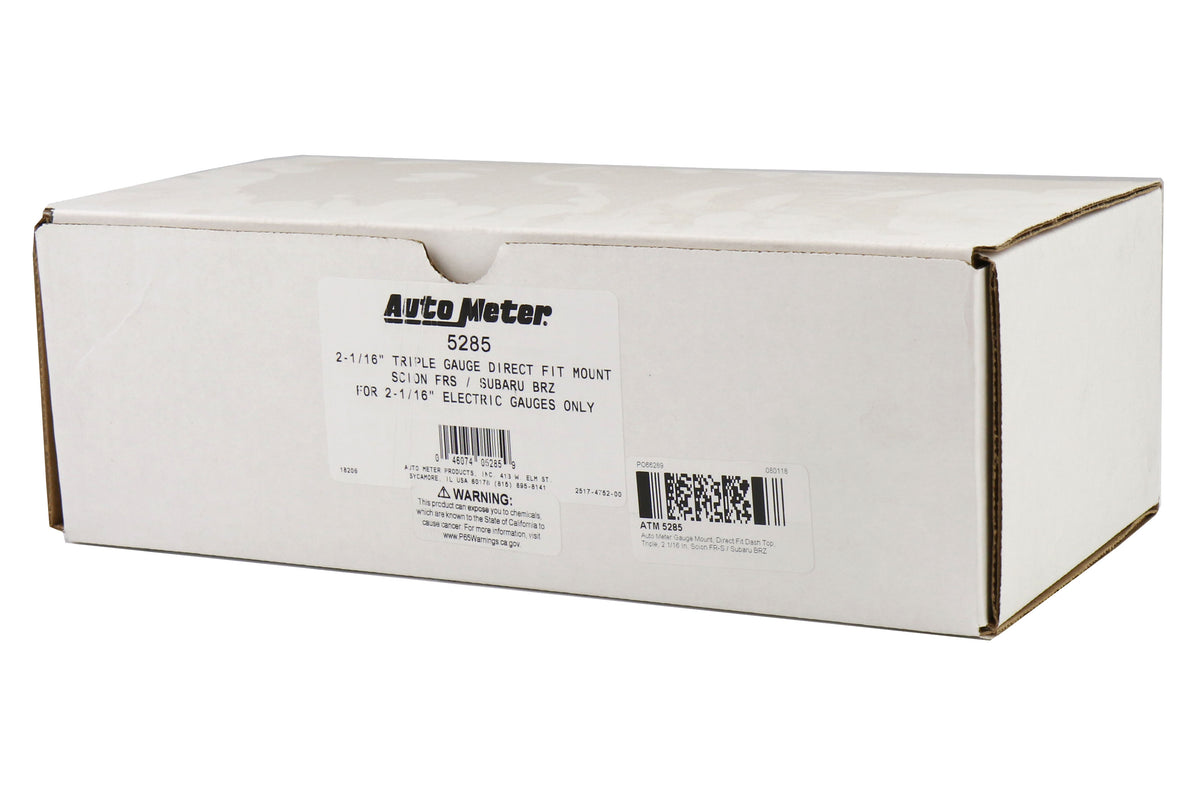 AUT5285 Autometer Direct Fit Dash Pod (Triple Gauge Mount) - 2013+ FT86,
