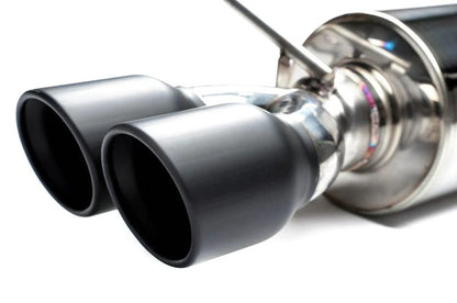 ETS200-60-EXH-009 ETS Cat-Back Exhaust System w/Muffler Non-Resonated Stealth Black Tips - 2022+ Subaru WRX,