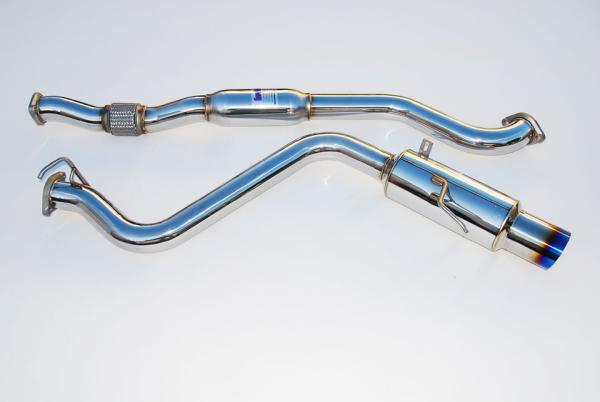 INVHS15SW4GTT Invidia N1 Resonated Single Exit Cat Back Exhaust (Titanium Tip) - 2015+ WRX / 2015+ STI,