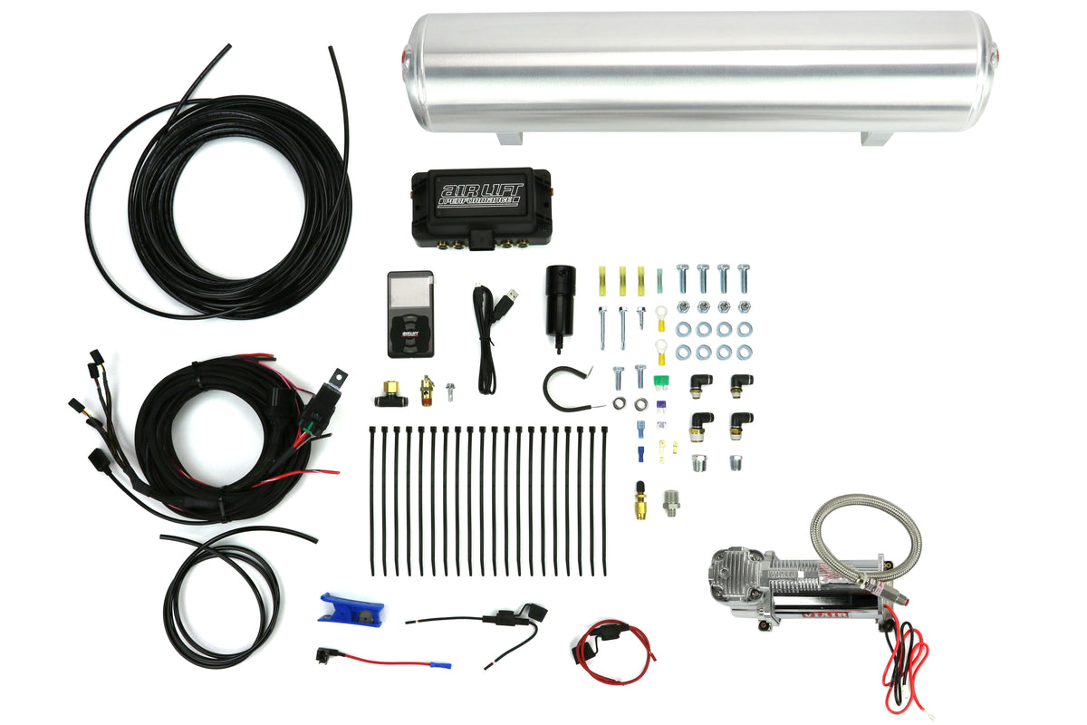 ALK27682 Air Lift Performance 3P Air Suspension Control Unit w/ Compressor and Tank - Universal,