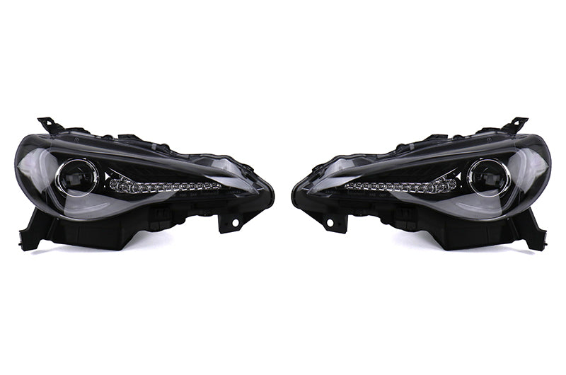 SCDLHP-FRS12JM-TM Spec-D Projector Headlight Black Housing With LED - 2013-2020 FRS / BRZ / 86,
