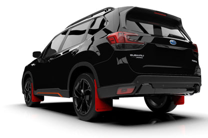 RALMF52-UR-RD/BLK Rally Armor UR Mudflaps - 2019+ Forester-Red Mud Flap with Black Logo,