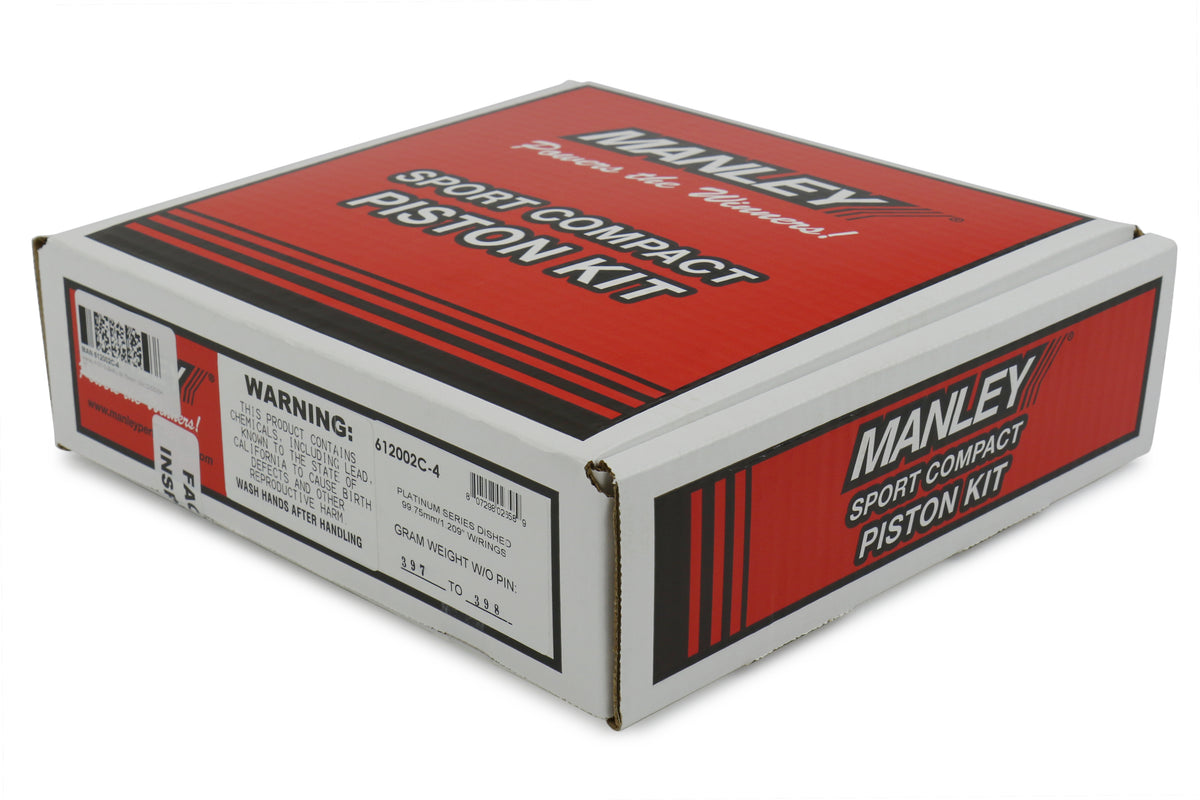 MAN612002C-4 2015-2021 Subaru STI Manley Performance Platinum Series Piston Set 99.75mm 8.5:1,