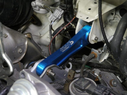 CUS6A1 911 PS Cusco Pitch Stop Mount Billet Aluminum w/ HD Rubber Blue - 15+ WRX / STI / 14-18 Forester,