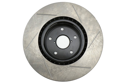STT937.47010 Stoptech Street Axle Pack Slotted Rotors With Pads Front - 2008-2017 Subaru STI,