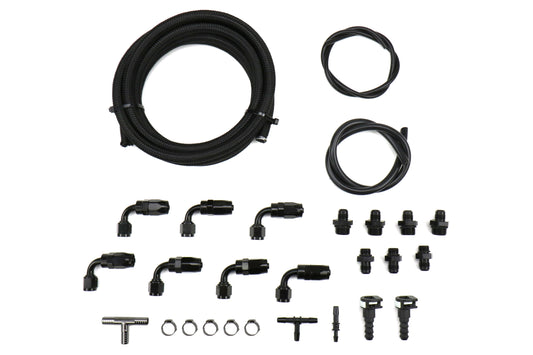 IAGIAG-AFD-2202 2105-2021 Subaru STI IAG Braided Fuel Line and Fitting Kit For IAG Top Feed Fuel Rails and -6 Aeromotive FPR,