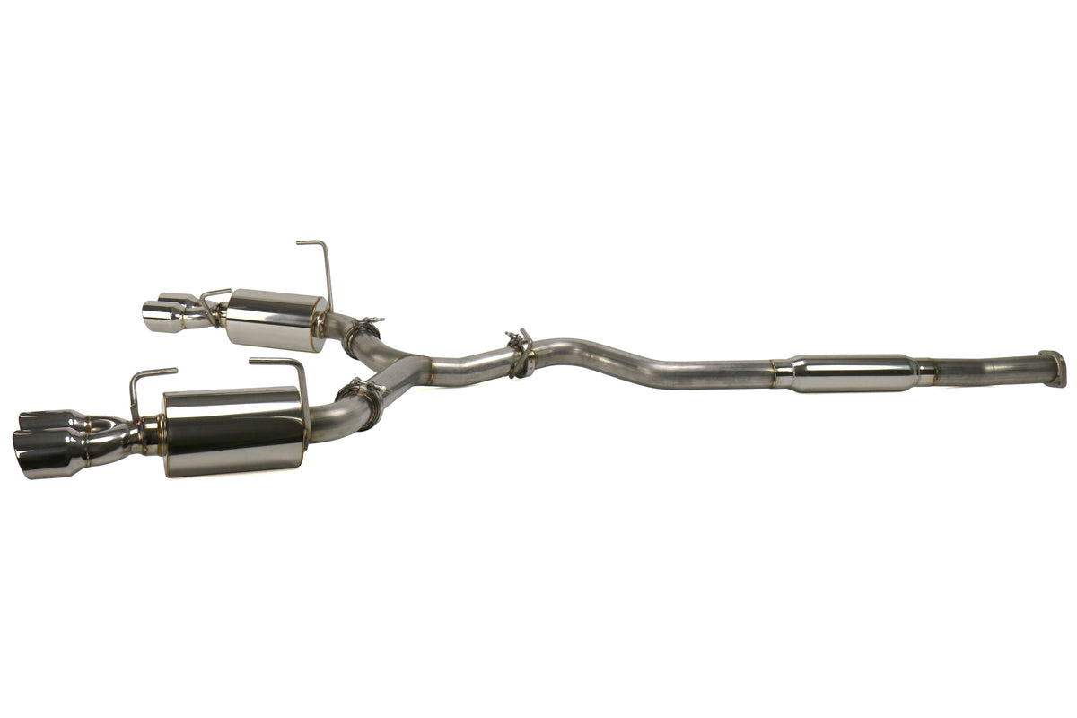 ETS200-30-EXH-013 ETS Catback Exhaust System - 2015+ WRX / STI-Muffled-Add Resonator-Polished Tips,