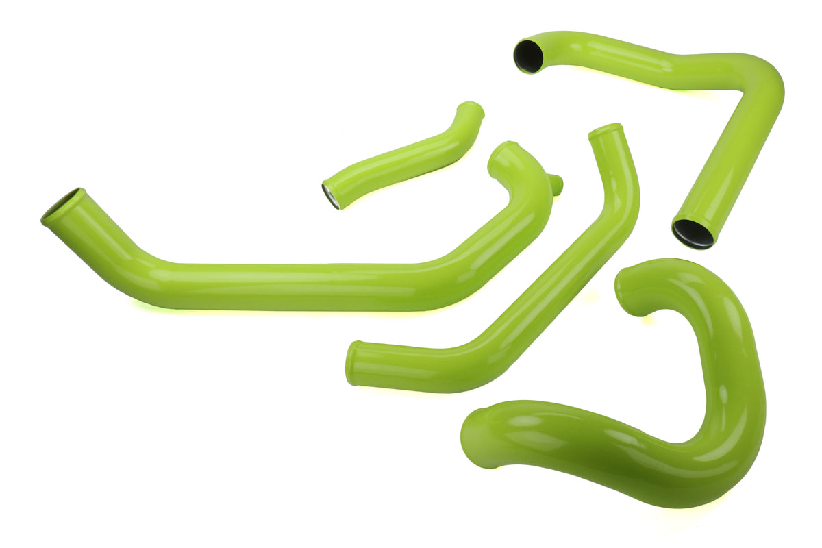 PERPSP-ITR-438-2NY/BK Perrin Front Mount Intercooler Tubes and Couplers (Neon Yellow) - 2015+ STI,