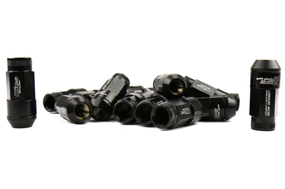 KICWRL5313K Project Kics Leggdura Racing Shell Type Lug Nut 53mm (Open-End) - 2015+ WRX / 2015+ STI / 2013+ FT86-Black,