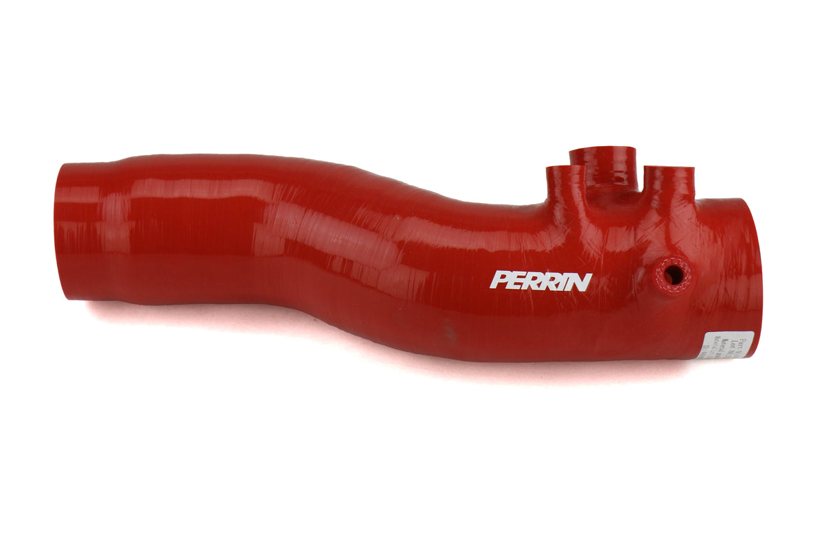 PERPSP-INT-424RD Perrin 3.0" Turbo Inlet Hose With Nozzle - 2015-2018 WRX-Red,
