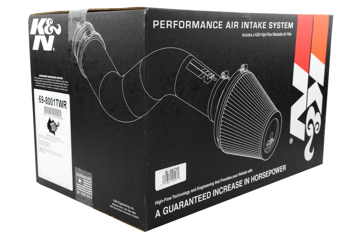 KAN69-8001TWR K&N Typhoon Short Ram Air Intake System - Subaru WRX/STI 2002-2007,