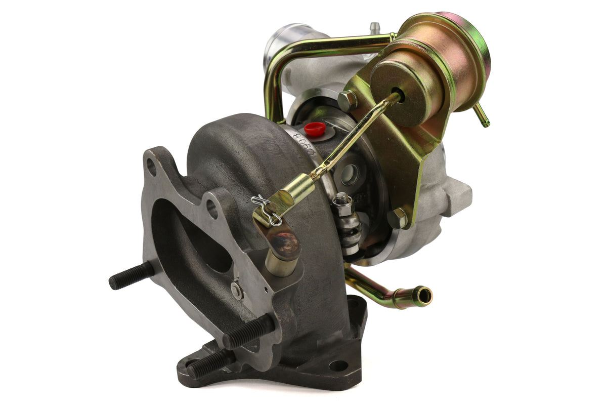 FPT2025050 Forced Performance FP BLUE Turbocharger 58mm 8cm IWG w/ Oil Feed Line - 2002-2007 Subaru WRX / 2004+ Subaru STI,