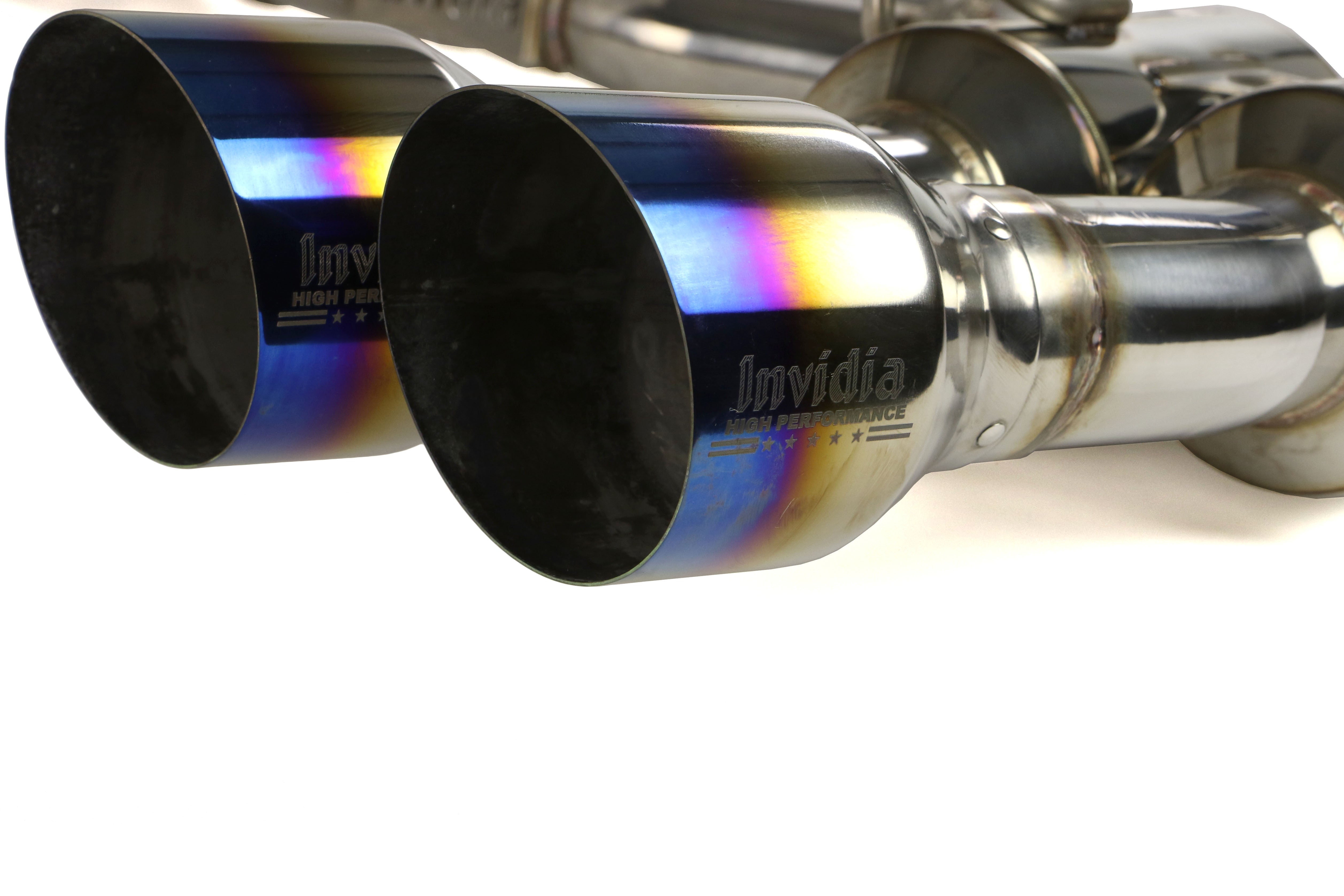 Invidia R400 Gemini Single Layer Cat Back Exhaust w/ Titanium