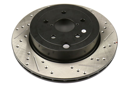 STT127.47030L StopTech Drilled and Slotted Sport Rotors (Rear Left) - 2015+ STI,